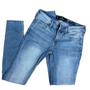 Women’s Hollister Blue Jeans Low-Rise Super Skinny 24W 28L